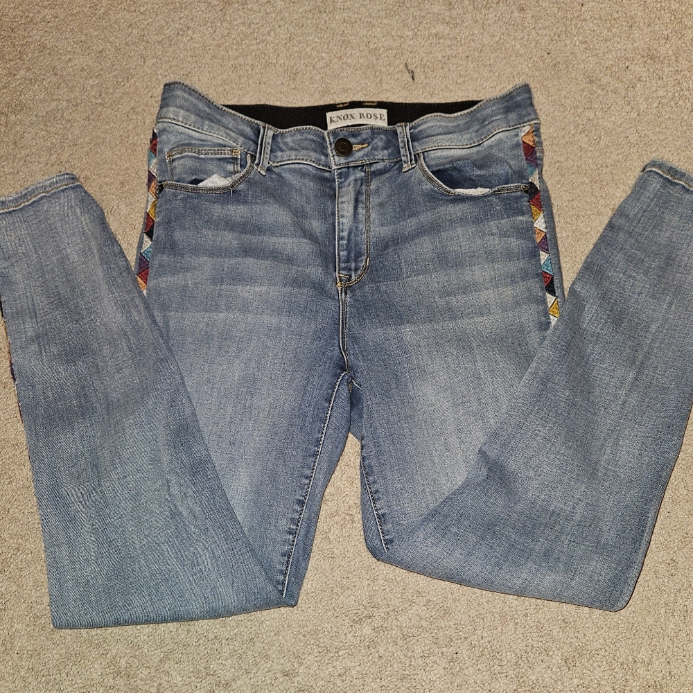 Decalled Denim Jeans